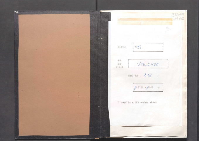 Table alphabétique.