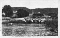 Saint-Vallier. - Deux ponts sur la Galaure.