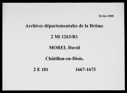 30 mai 1667-30 septembre 1673