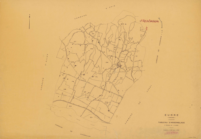 Tableau d'assemblage. 1970.