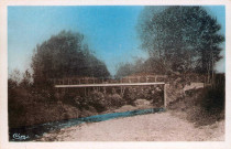 Passerelle piétonne sur la Galaure, quartier de Charrière.