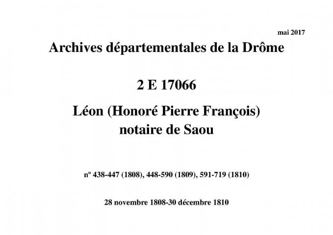 28 novembre 1808-30 décembre 1810