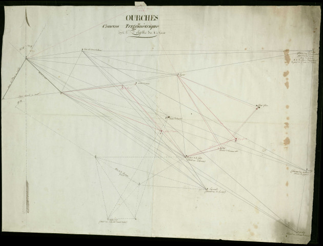 Cadastre par masse de culture. - Canevas trigonométrique.