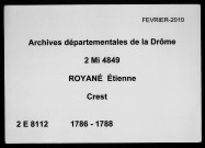 7 mars 1786-27 mai 1788