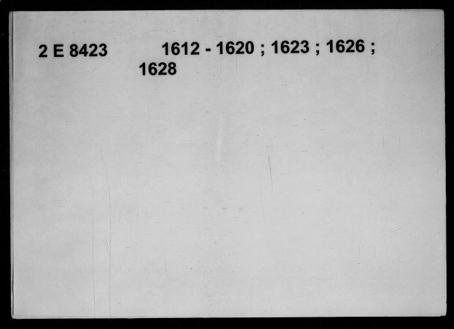 6 janvier 1612-31 octobre 1628