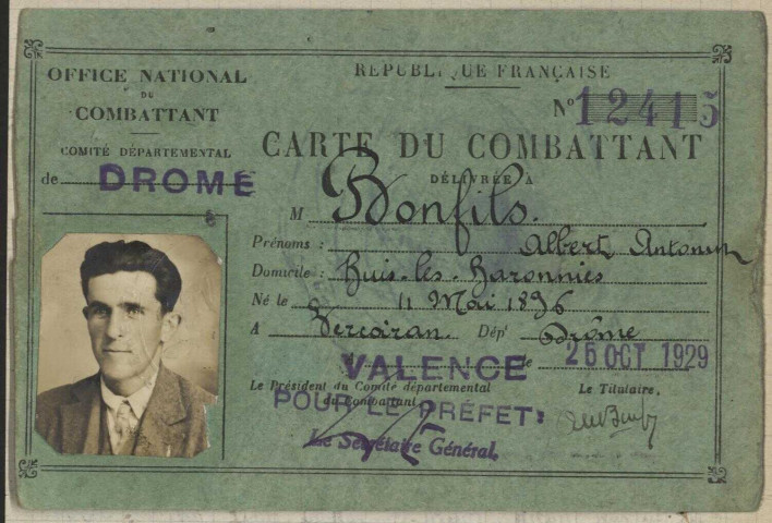 Bonfils, Albert Antonin
