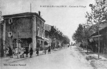 Portes-lès-Valence.- L'actuelle rue Jean Jaurès.