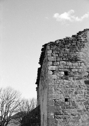 Sainte-Jalle. - L'angle nord-ouest de la chapelle Saint-Anastase.