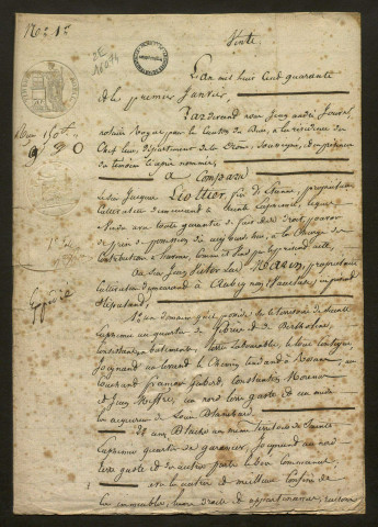 1er janvier-30 juin 1840