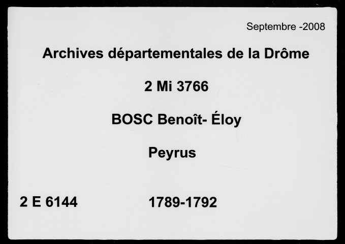 16 novembre 1789-6 mai 1792