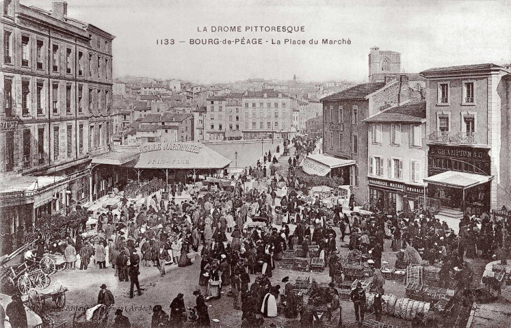 Bourg-de-Péage.- Jour de marché.