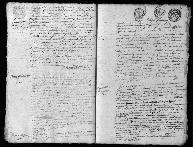 Décès (an V-an VIII).