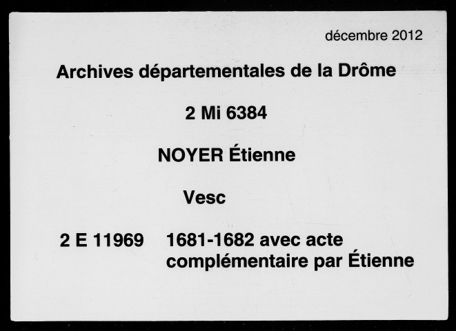 13 février 1681-11 février 1682