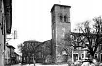 Le Grand-Serre. - L'église Saint-Mamers et la mairie.