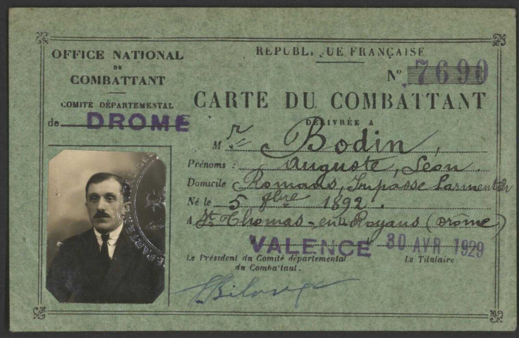 Bodin, Auguste Léon