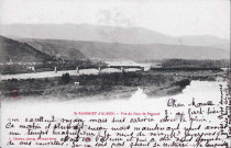 Pont ferroviaire reliant la ville à Peyraud (Ardèche).