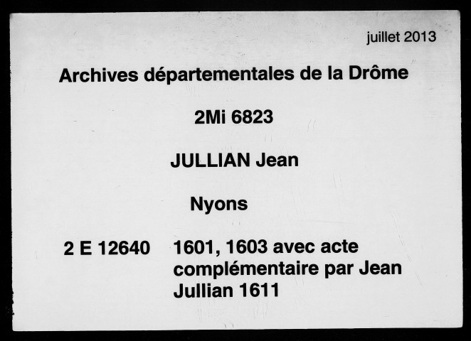 Baux de la communauté (1468-1573).