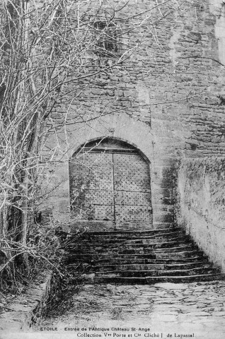 Étoile-sur-Rhône. - La porte d'entrée du château Saint-Ange.