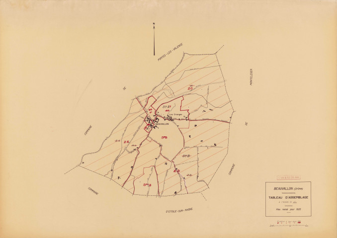 Tableau d'assemblage. 1969.