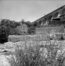 Saint-Nazaire-en-Royans. - Travaux de la retenue de Saint-Hilaire.