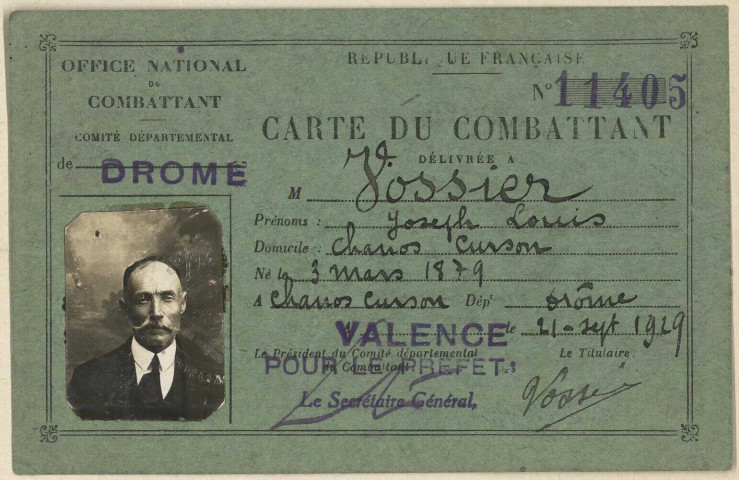 Vossier, Joseph Louis