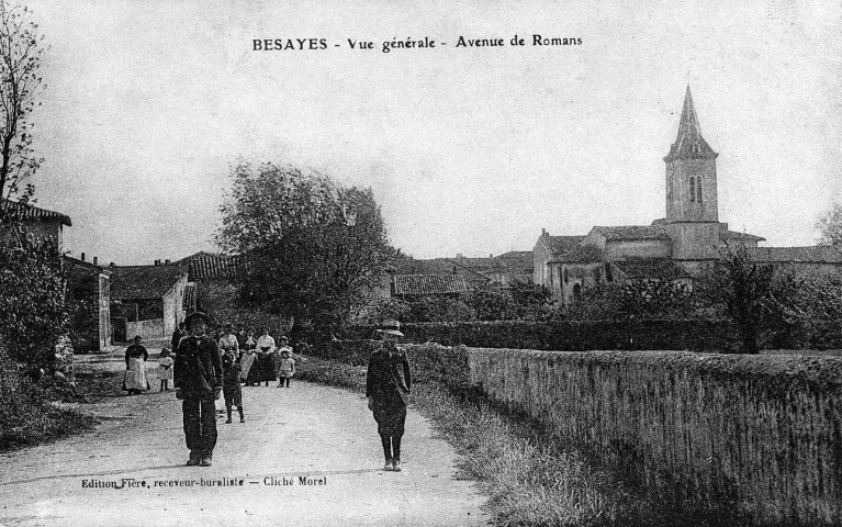 La route de Romans-sur-Isère.