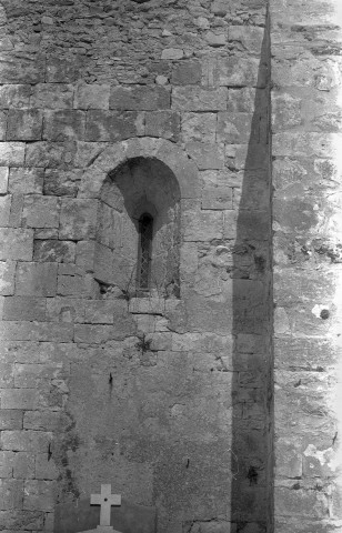 La Bâtie-Rolland. - Détail de la façade sud de la chapelle Saint-Andéol.