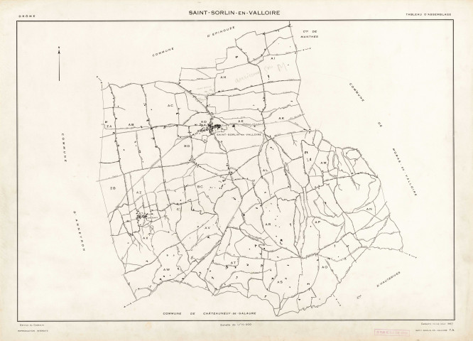 Tableau d'assemblage. 1967.