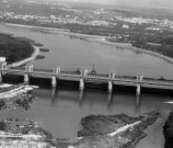 Vue aérienne du barrage.