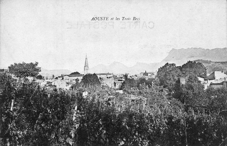 Aouste-sur-Sye. - Vue générale du village.