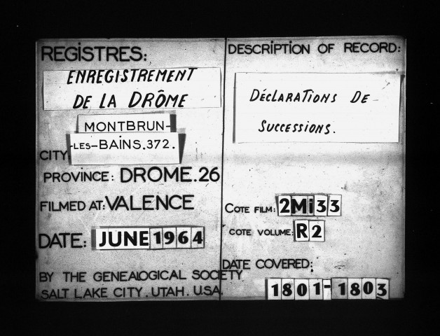 19 ventôse an IX - 22 vendémiaire an XII