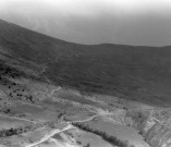 Vue aérienne du col des Roustans.