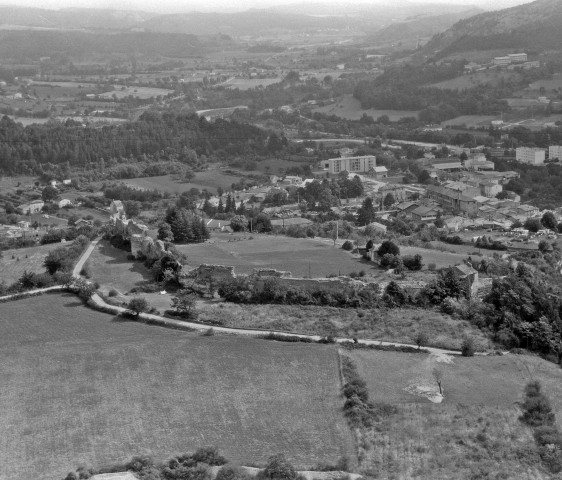 Vue aérienne des remparts.