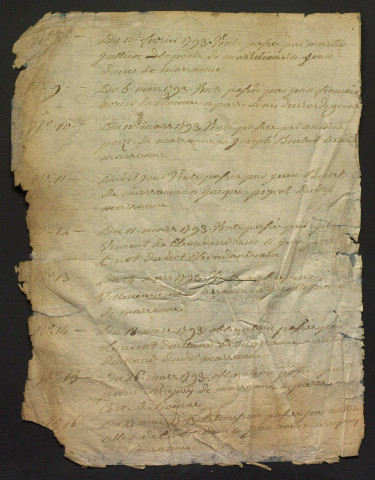 3 janvier 1793-5e jour complémentaire an III