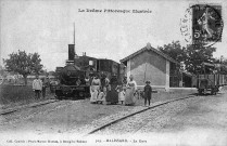 Malissard.- La gare du tramway de la ligne Valence Crest.