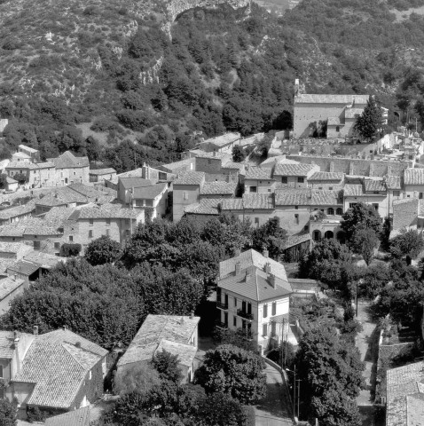 Vue aérienne du village.