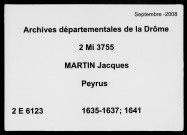 3 décembre 1635-18 février 1641