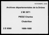 4 janvier 1686-30 août 1688