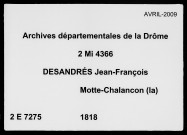 3 janvier-15 décembre 1818