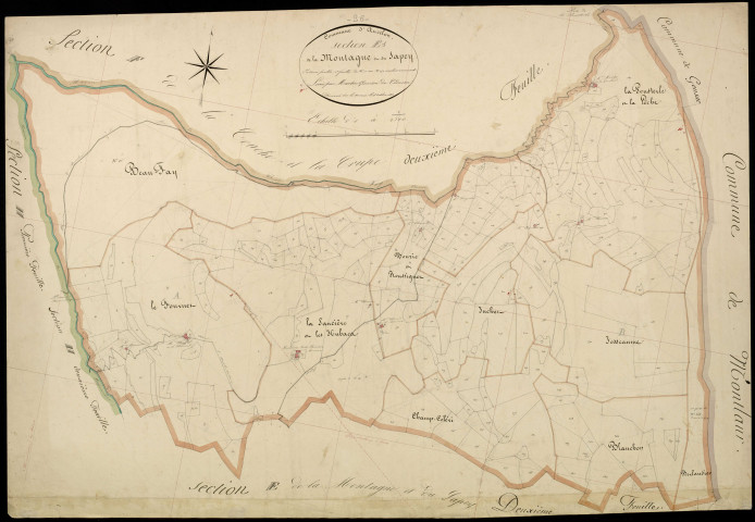 Section E1, Montagne (la) et Sapey (le).