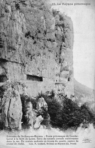 Bouvante. - La route de Combe Laval.