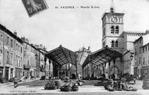 Valence.- Marché place saint-Jean.