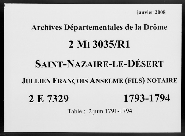 2 juin 1793-11 nivôse an III