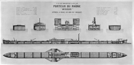 Plan coupe du porteur du Rhône, le Missouri.