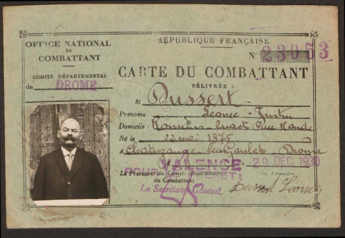 Dussert, Léonce Justin