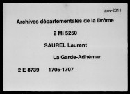 9 février 1705-27 janvier 1707