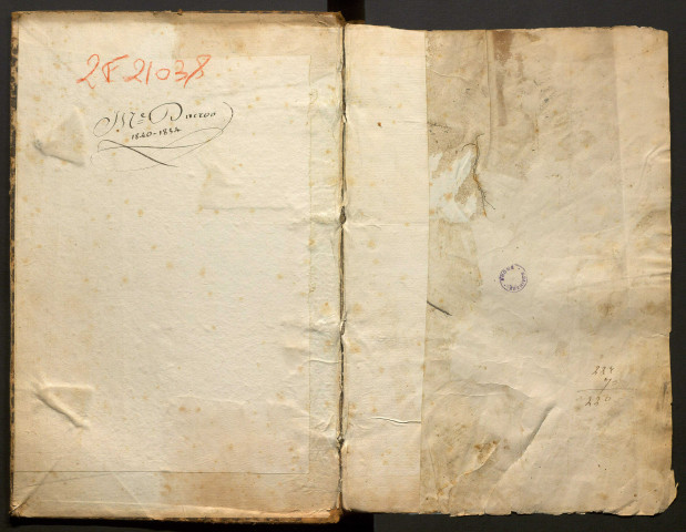 Tables alphabétiques annuelles (1840-1854).