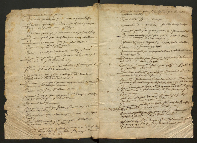 Répertoires annuels (1682-1706).