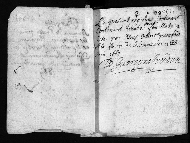 Baptêmes, mariages, sépultures (1669-1792).