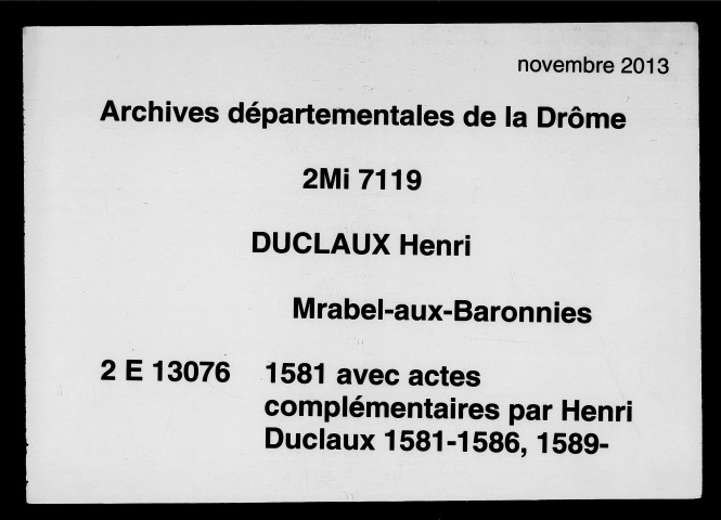 29 décembre 1580-19 janvier 1581